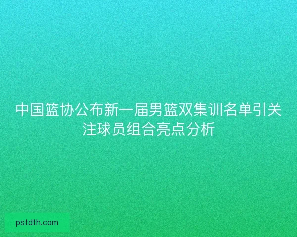 中国篮协公布新一届男篮双集训名单引关注球员组合亮点分析 中国篮协公布新一届男篮双集训名单引关注球员组合亮点分析